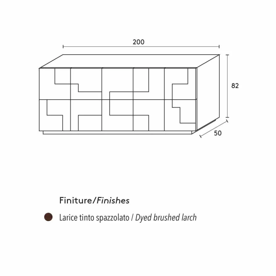 Dizajn druri larshi i krehur me termokonservim të Azaleas Viadurini