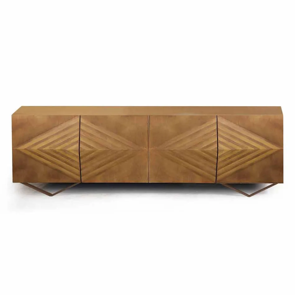 Panel prej druri 2 ose 4 dyer me rafte kristali të prodhuara në Itali - Gardena Viadurini