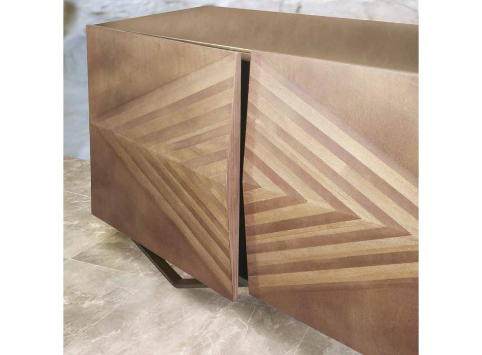 Panel prej druri 2 ose 4 dyer me rafte kristali të prodhuara në Itali - Gardena Viadurini