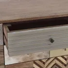 Tabela në Mango Wood me 2 dyer 4 sirtarë Homemotion në stil etnik - Auriel Viadurini