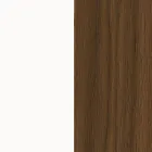 Tabela në dru të lakuar me 2 dyer 3 sirtarë Dizajn italian lakor - Celio Viadurini