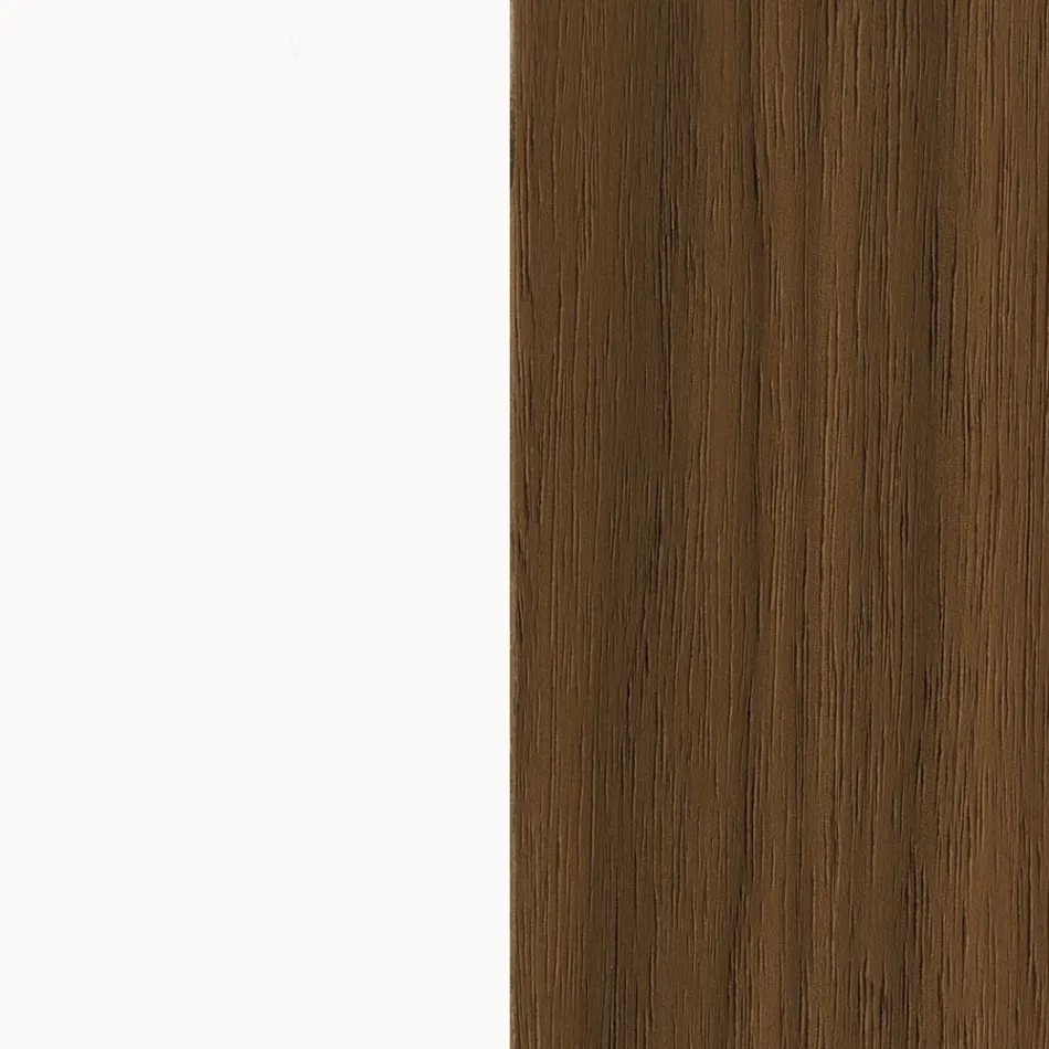 Tabela në dru të lakuar me 2 dyer 3 sirtarë Dizajn italian lakor - Celio Viadurini