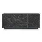 Tabela në dru të lakuar me 2 ose 3 dyer qeramike Prodhuar në Itali - Fiorenza Viadurini