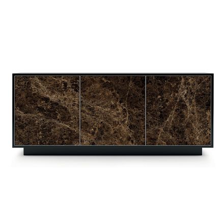 Tabela në dru të lakuar me 2 ose 3 dyer qeramike Prodhuar në Itali - Fiorenza Viadurini