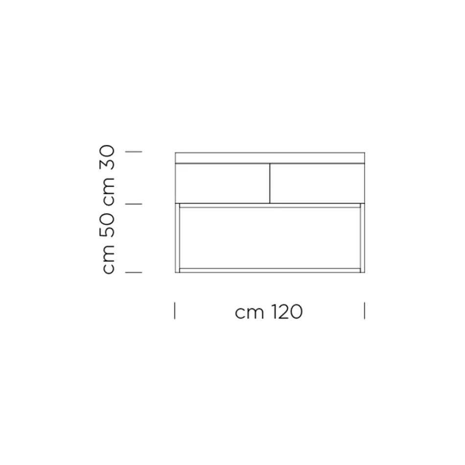 Tabela në blloqe bredhi me rimeso arrre Canaletto - Salerno Viadurini