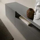 Bufe melamine Miral për dysheme me dizajn linear, e prodhuar në Itali Viadurini