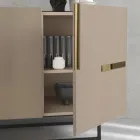 Madia në Melaminë dhe Mdf me Inserte Laminate Prodhuar në Itali - Gordita Viadurini