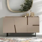 Madia në Melamine dhe Mdf me Inserte Laminate Prodhuar në Itali - Gordita Viadurini