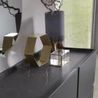 Madia në Melamine dhe Mdf me Inserte Laminate Prodhuar në Itali - Gordita Viadurini