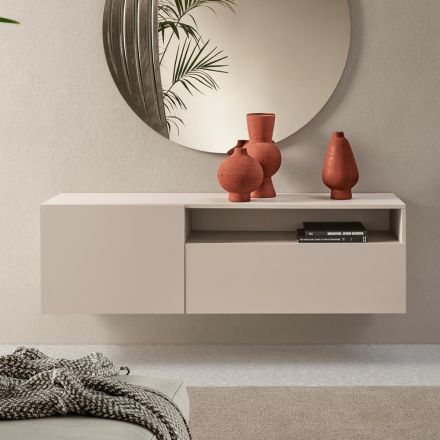 Bufe melamine e varur Miral në dy ngjyra, e prodhuar në Itali Viadurini