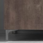 Sideboard moderne me tre dyer në bronz ose melamine gri të bëra në Itali - Clemente Viadurini