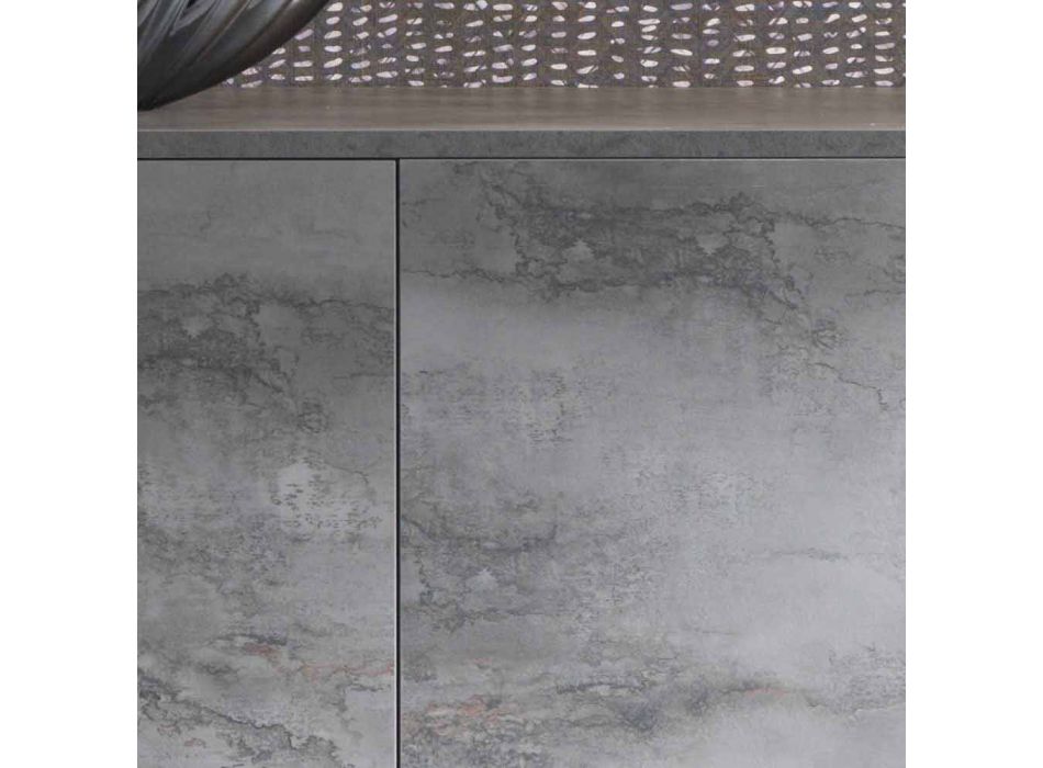 Sideboard moderne me tre dyer në bronz ose melamine gri të bëra në Itali - Clemente Viadurini