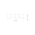 Bordea moderne në dru të hirit të rimesuar Prodhuar në Itali - Galassia Viadurini