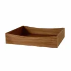 Tabela anësore moderne në rrotat e qelqit të tymosur dhe top qeramike e prodhuar në Itali - Sciocca Viadurini