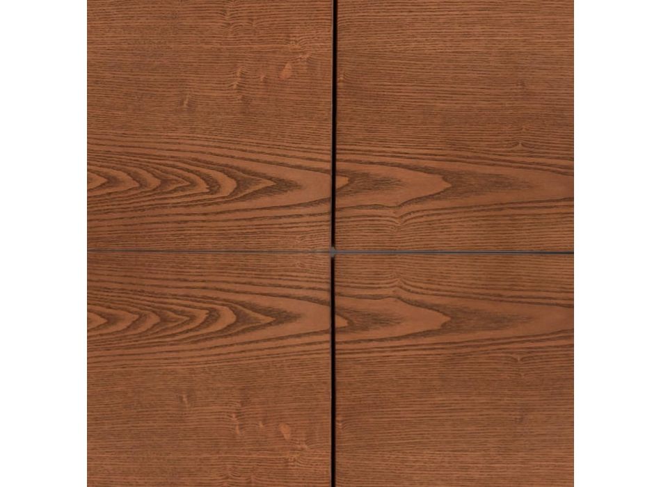Bufe dhome ndenje Struktura mdf dhe druri solid 4 dyer Prodhuar ne Itali - Rosalba Viadurini
