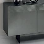 Bordi i dhomës së ndenjes me dru melamine dhe pasqyrë të tymosur Prodhuar në Itali - Nicoletta Viadurini