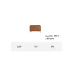 Bordi i dhomës së ndenjes nga Mdf dhe Dru i Ngurtë me 2 ose 3 Dyer Prodhuar në Itali - Dhoma Viadurini