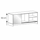 Salloni anësor i dhomës së ndenjes prej qelqi të tymosur me dyer të pasqyruar prej bronzi të bëra në Itali - Silly Viadurini