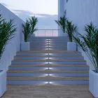 Shënues për ndriçim LED i mbyllur në natyrë në 4 copë çelik inox - romb Viadurini