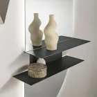 Raft Muri Rual me Dy Rafte Metalike në Tre Ngjyra Viadurini