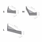 Dizajnoni raftin e murit në kompensatë dhe metal me raft pallto - Berema Viadurini