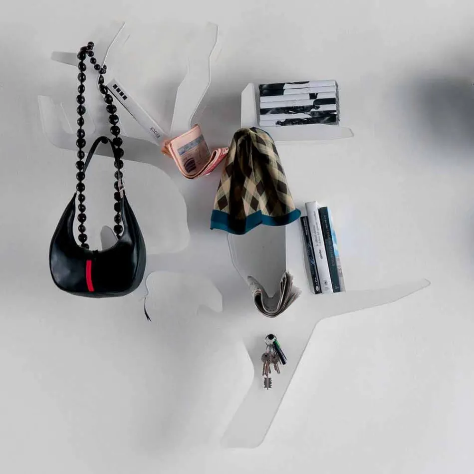 Raft muri pleksiglas me grepa pallto prodhuar në Itali - Neon Viadurini