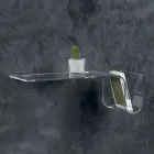 Raft i dizajnuar në kristal akrilik transparent Prodhuar në Itali - Teride Viadurini