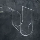 Raft i dizajnuar në kristal akrilik transparent Prodhuar në Itali - Teride Viadurini