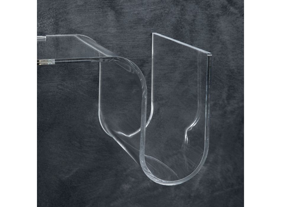 Raft i dizajnuar në kristal akrilik transparent Prodhuar në Itali - Teride Viadurini