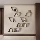 Raft Muri Metalik Eteris me Hapësirë të Brendshme, Tre Ngjyra të Disponueshme Viadurini