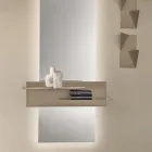 Raft Metalik me Dizajn Modern me Dy Rafte Horizontale - Miro Viadurini