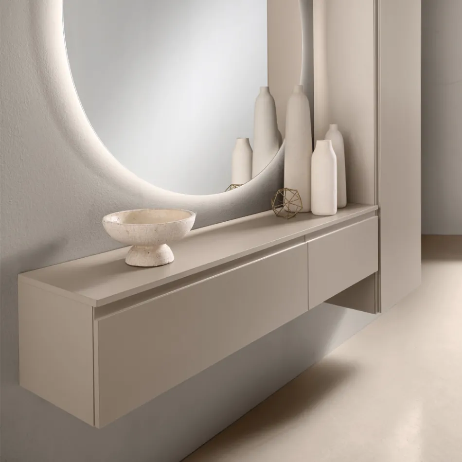 Raft Melamine me Hapje nga Para në Dy Madhësi dhe Ngjyra të Shumëfishta - Lunis Viadurini