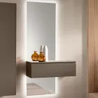 Raft Melamine me Hapje nga Para në Dy Madhësi dhe Ngjyra të Shumëfishta - Lunis Viadurini
