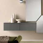 Raft Melamine me Hapje nga Para në Dy Madhësi dhe Ngjyra të Shumëfishta - Lunis Viadurini