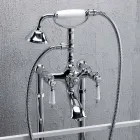 Mikser kolone për vaskë me dush në tunxh prodhuar në Itali - Shelly Viadurini