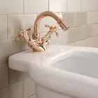 Përzierëse bidete me një vrima me një vrima të cilësisë së mirë në tunxh Prodhuar në Itali - Klarisa Viadurini