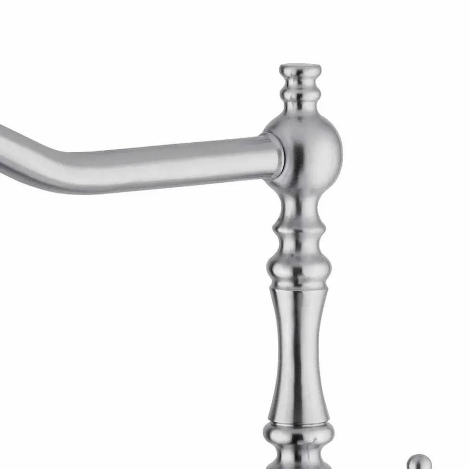 Mikser klasik i lavamanit të kuzhinës prej çeliku inox prodhuar në Itali - Dhuratë Viadurini