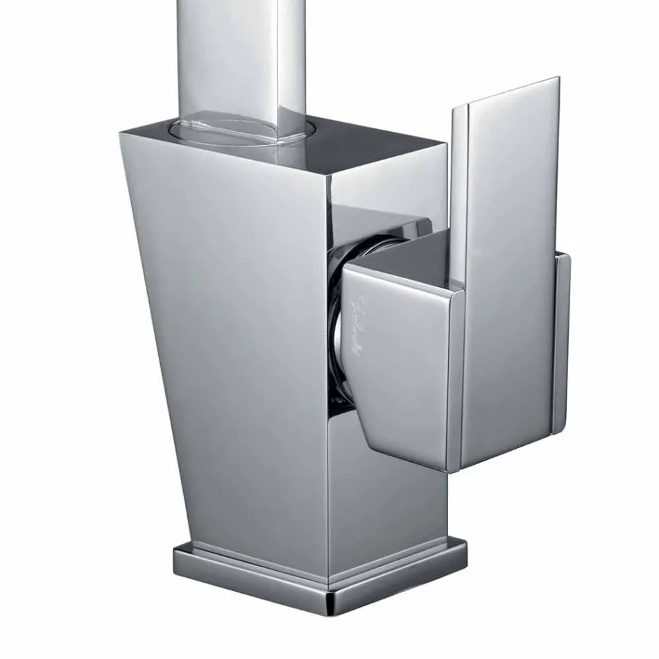 Përzierës me grykë të rregullueshme për lavaman në tunxh prodhuar në Itali - Alibi Viadurini