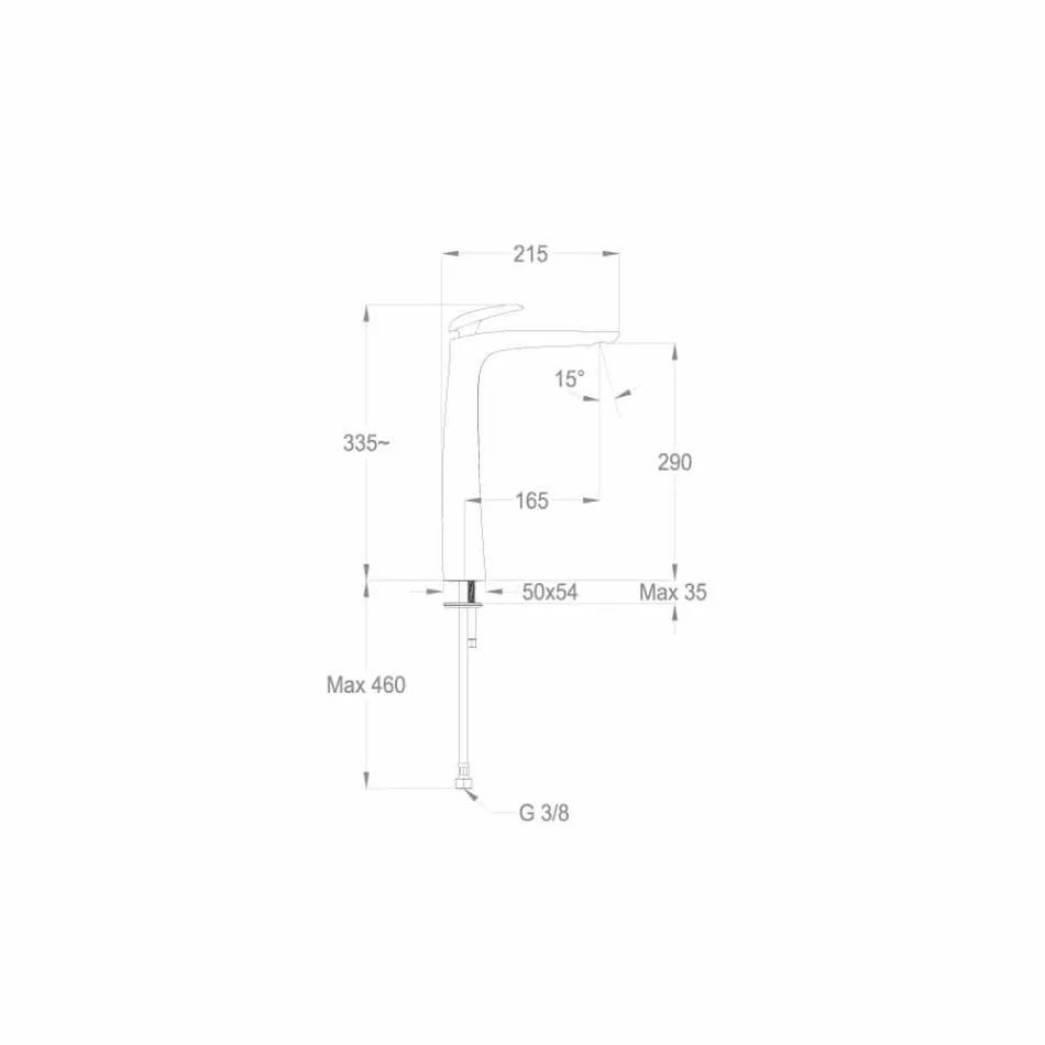 Projektues mikser për lavaman në tunxh Made in Italy - Filipo Viadurini