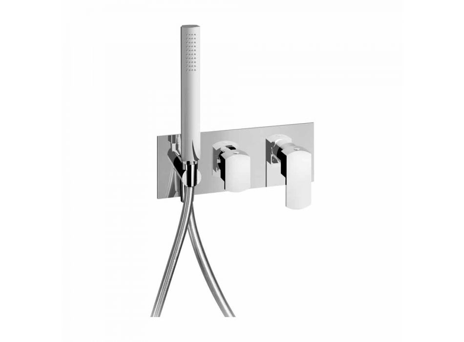 Përzierës dushi i integruar në dizajn modern në tunxh prodhuar në Itali - Sika Viadurini