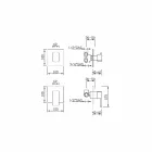 Mikser dushi me devijues me 5 drejtime Prodhuar në Itali - Sika Viadurini