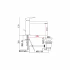 Mikser pellgu banjo me largësi qendrore 170 mm prodhim në Itali - Medida Viadurini