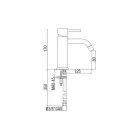 Mikser pellgu banjo në bronz të kromuar Dizajn modern i prodhuar në Itlay - Liro Viadurini