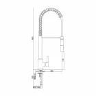 Përzierës i rregulluar i Pellgut të Kuzhinës me Tunxh me Pranverë Prodhuar në Itali - Keope Viadurini