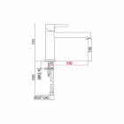 Përzierës pellgu bronzi me largësi qendrore 170 mm prodhim në Itali - Ermia Viadurini