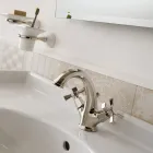 Përzierëse legeni me një vrimë me një dizajn Vintage në tunxh Prodhuar në Itali - Silvana Viadurini