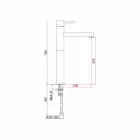 Përzierës i Pellgut të Zgjatur në Tunxh Pa Drain Prodhuar në Itali - Ermia Viadurini