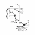 Mikser modern bidet me mbeturina pop-up në metal kromi - zanio Viadurini