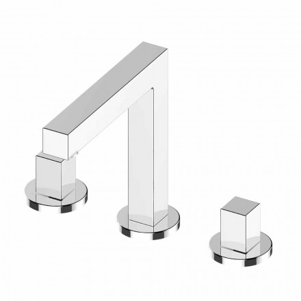 Mikser modern i lavamanit banjo metalike me tre vrima - Girino Viadurini