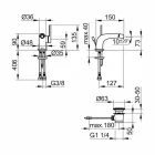 Mikser modern me një levë me kullimin e bideteve metalike - Pinto Viadurini